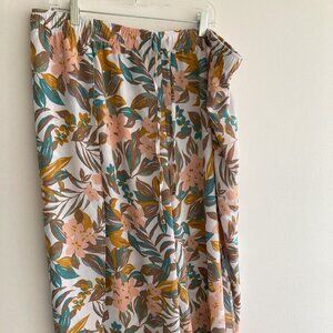 Freshwater Open Sided Floral Pants Resort Beach